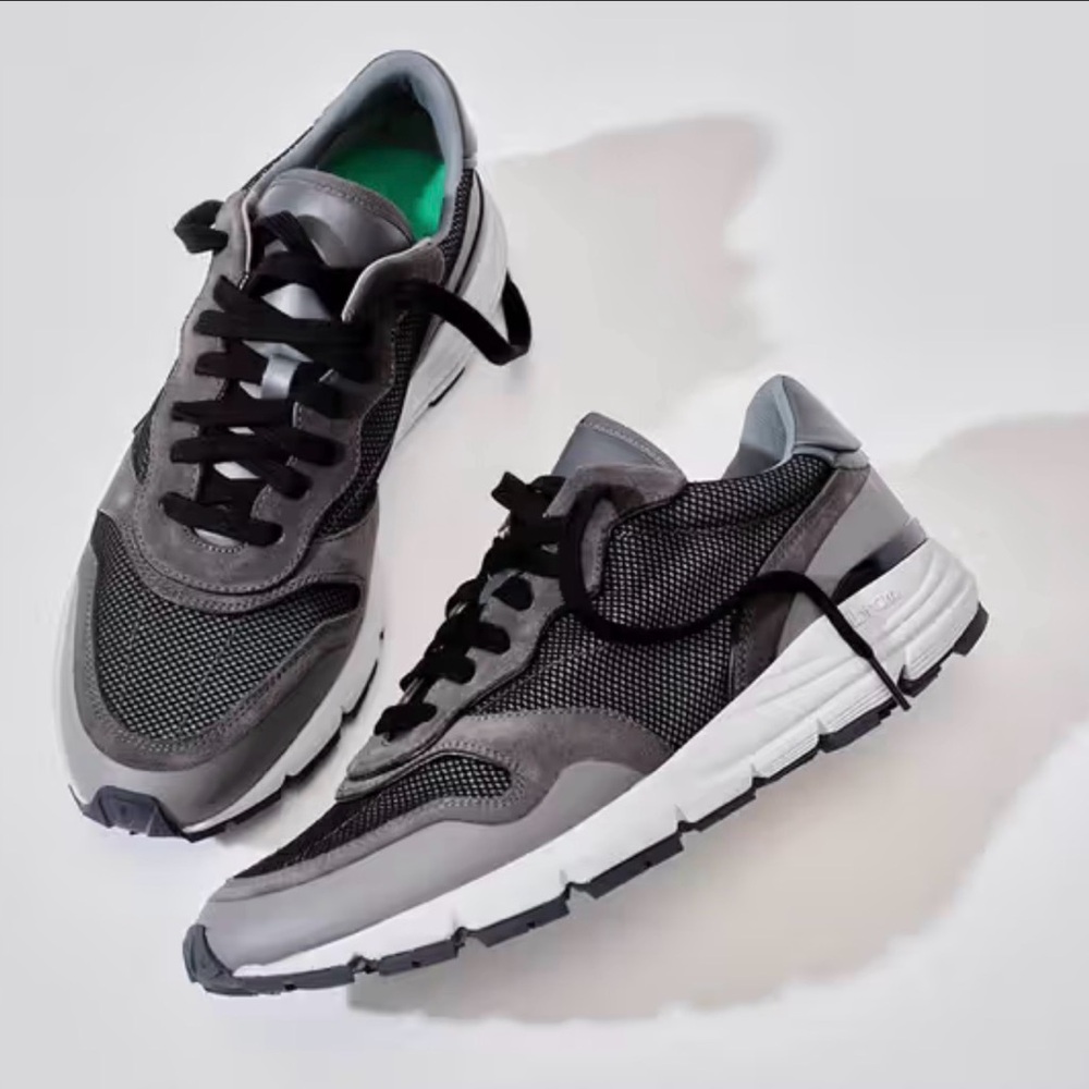 John Elliott Black and Gray Men's Sneakers